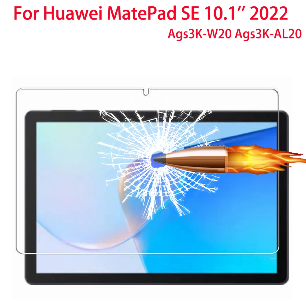 9H Tempered Glass Screen Protector For Huawei MatePad SE 10.1 inch 2022 Ags3K-W20 Ags3K-AL20 protective film For Matepad SE 10.1