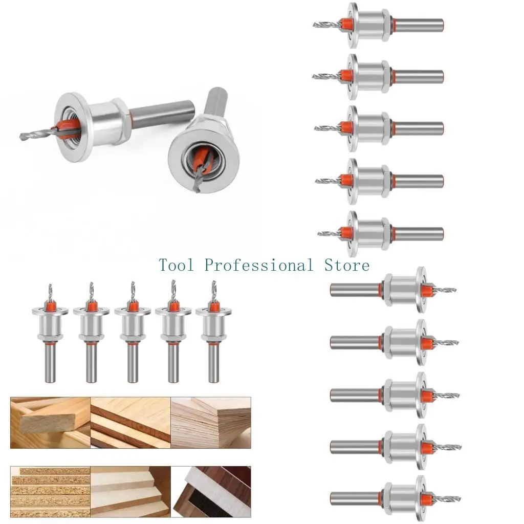 57qf-5pcs-multifunctional-adjustable-depth-countersink-drill-bit-for-wood-installation-with-quick-change-round-shank-design
