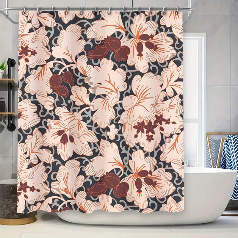 

Patterned Shower Curtain Floral Print Design for Bathroom Decoration Waterproof Fabric Available in Various Sizes on AliExpress