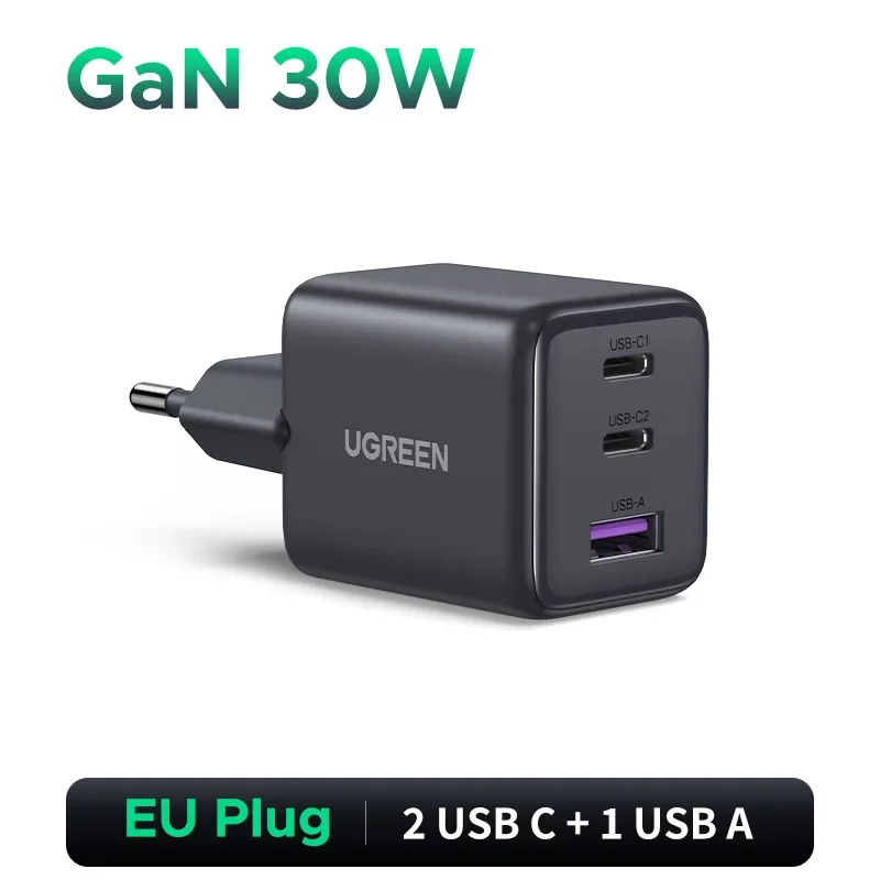 UGREEN 45W GaN Oplader PD3.0 PPS QC3.0 Voor Samsung S25 S24 Ultra iPhone 17 16 15 Pro Max iPad Xiaomi Tablet USB C Snelle Oplader - afbeelding 1