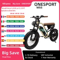 Onesport W66 Electric Bike 500W 48 v13.5ah Adult Electric Bike Riding 20*4.0 Inch Fat Tire Two Shock Absorbers Mountain Ebike