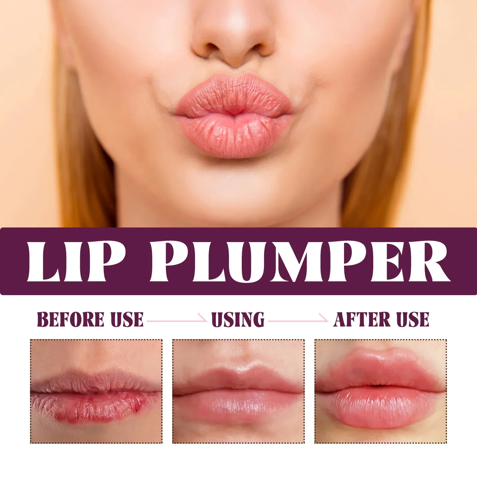 Lip Plumping Gloss Repairing Reduce Fine Lines Moisturizing Lip Plumper Long Lasting 5ml Nourish Sexy Lip Care