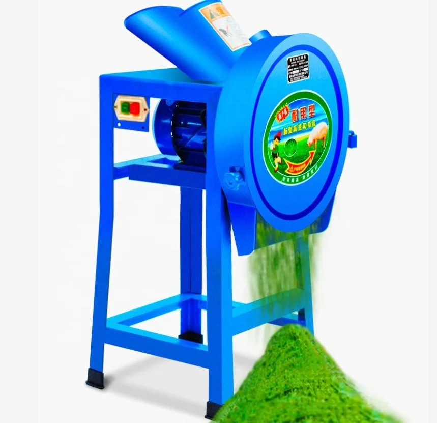 Chopper elétrico de talo de milho, cortador de palha de arroz, picador de grama, máquina cortadora de vegetais, máquina cortadora de ração animal