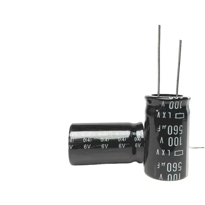 200PCS 100v560uf Electrolytic Capacitor 560uf 100V KY 105 18*35mm Free shipping