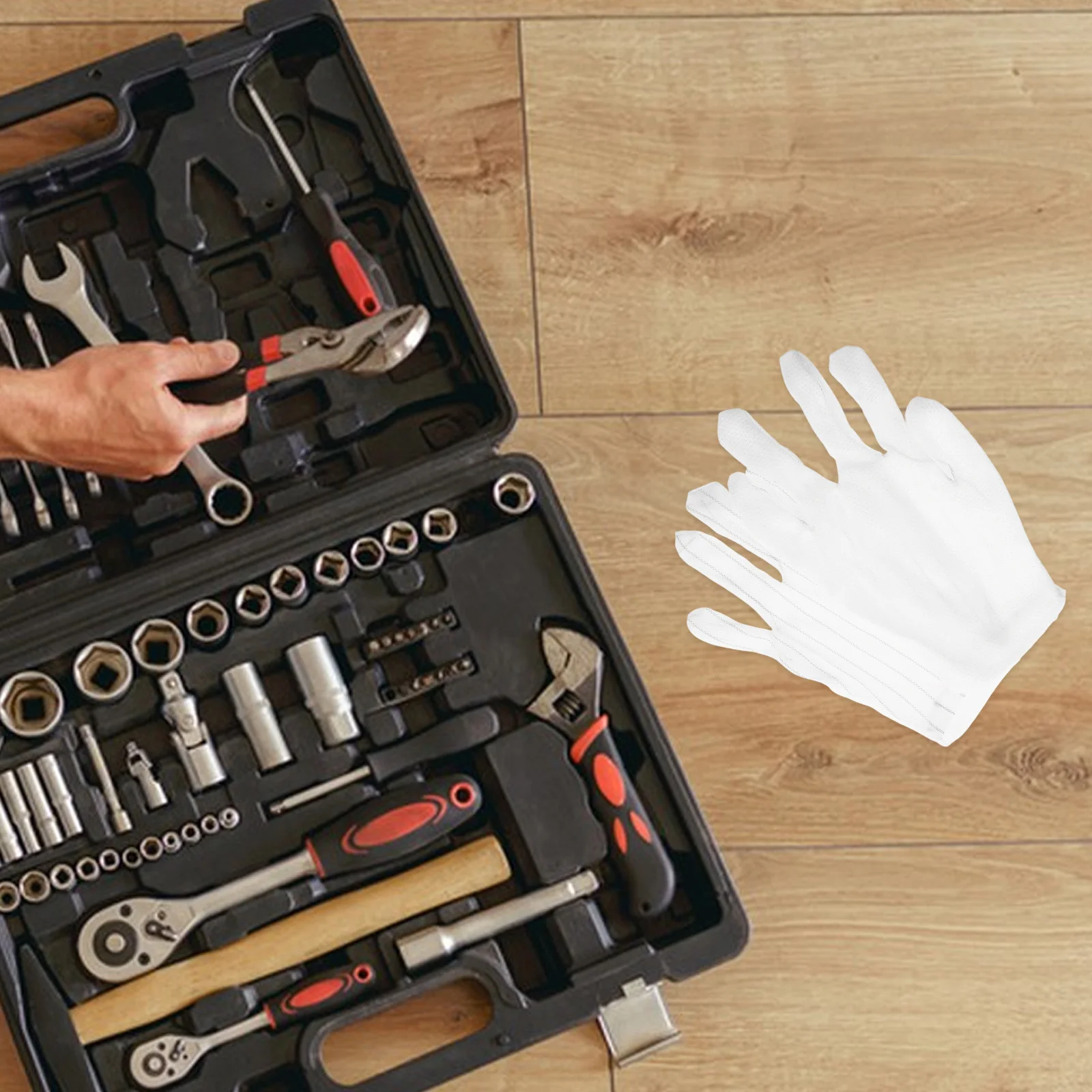 200Pcs Anti-Static Gloves Esd Work Safety Thin Dotted Non-Slip Washable Reusable Electronics Repair Pc Building Maintenance