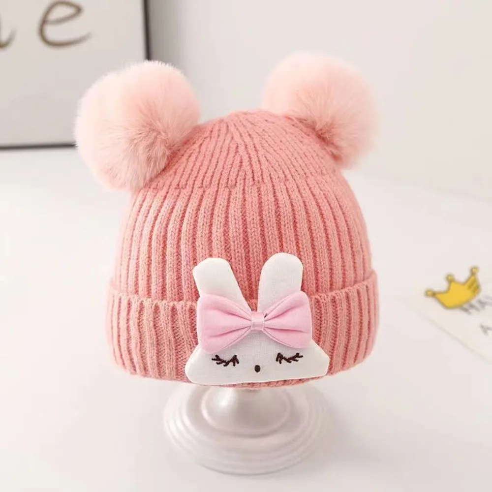 

Durable Rabbit Baby Beanie Cap Knitted Woolen Winter Toddler Hat Cartoon Pullover Hats Bonnet Winter