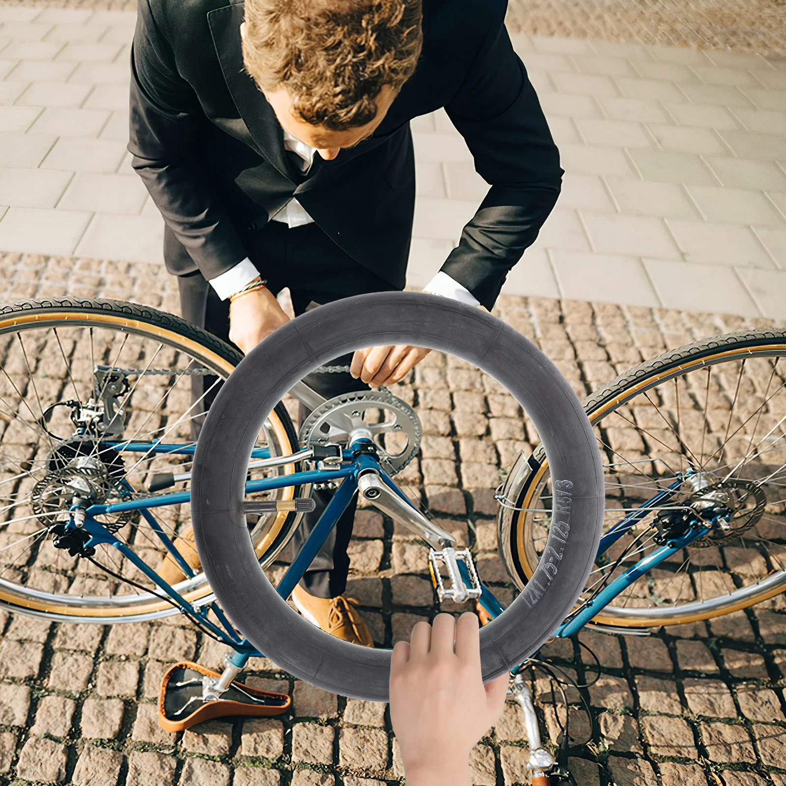 

48mm Valve Self Sealing Bike Inner Tube Durable Butyl Rubber Easy Installation Road Mountain Kids Bicycles Tire Tubes