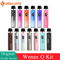 Original GeekVape Wenax Q Pod Kit 1000mAh battery 25W Vape 2ml Top filling Vaporizer Electronic Cigarette MTL RDL Vape Pen