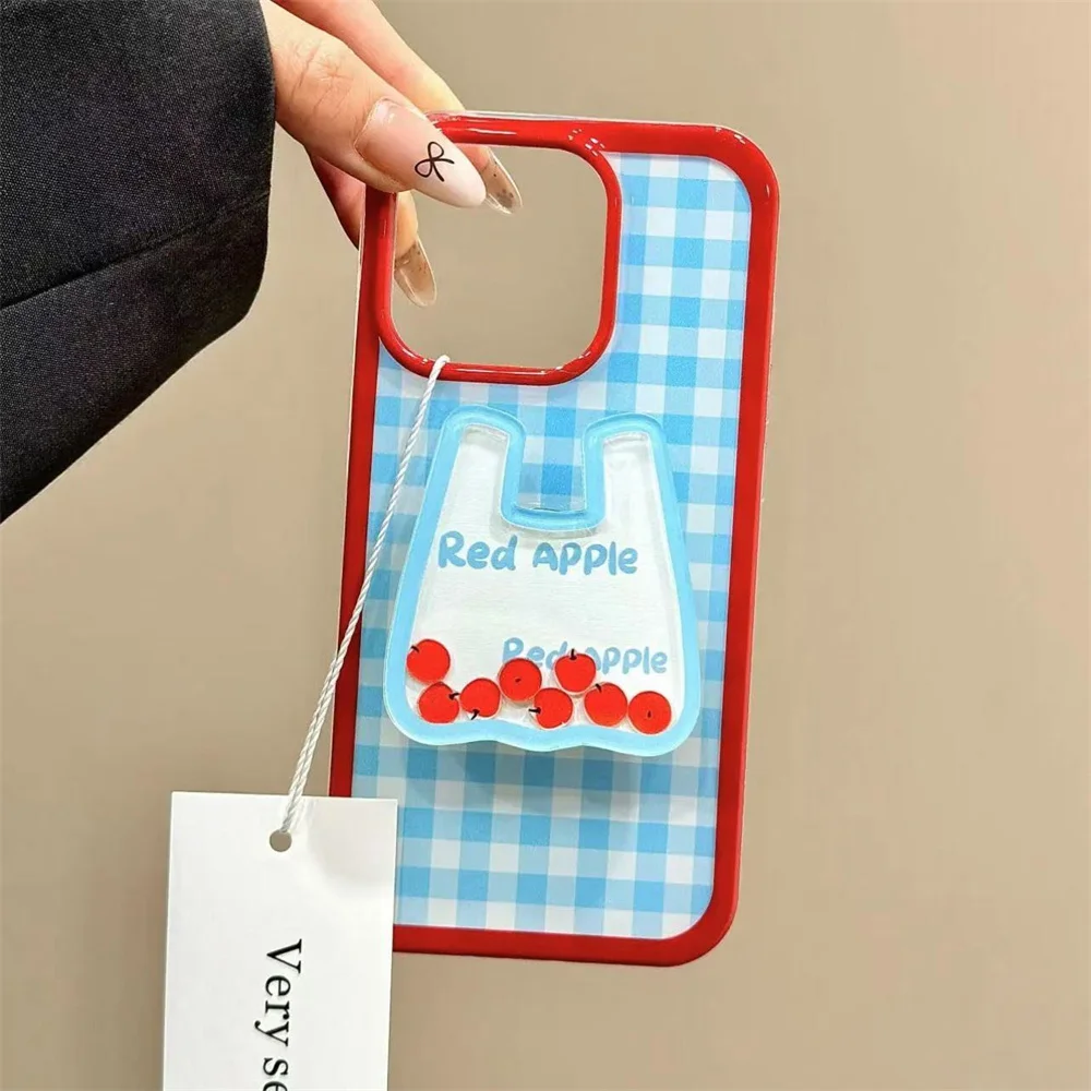 Divertente borsa blu Fruit Shake Rock per supporto Magsafe Griptok supporto per anello da dito per telefono per iPhone staffa per ragazza Samsung