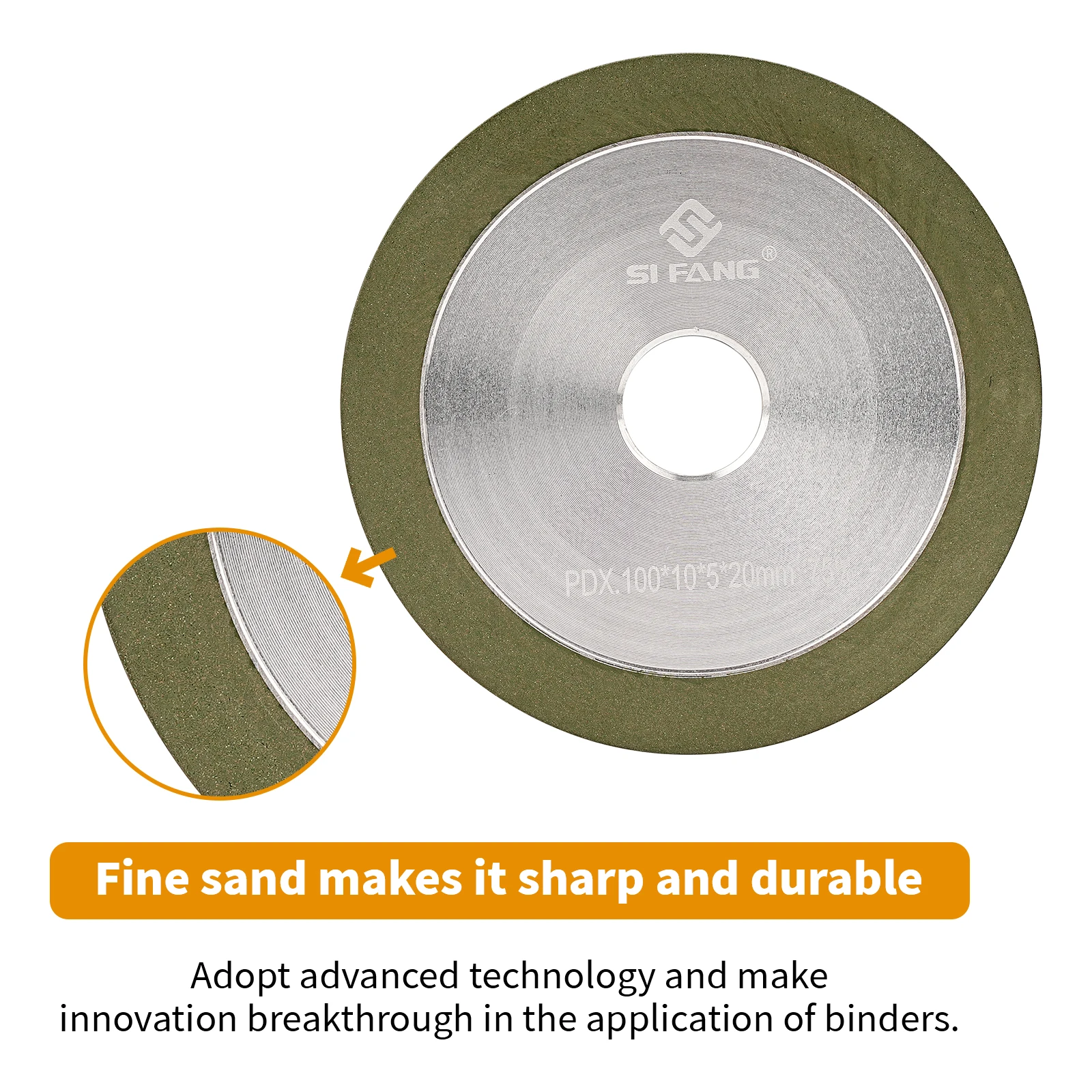 75/100/125/150mm Diamond Grinding Wheel Circular Resin Grinding Disc for Metal Tungsten Steel Milling Cutter Grinding Tools