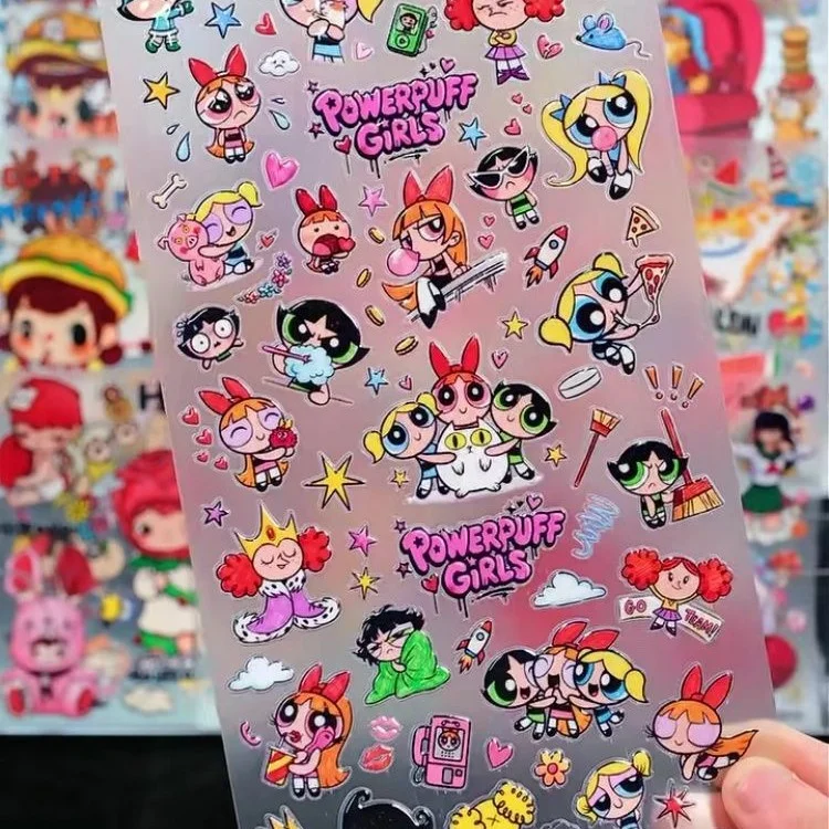 Phone Cases Girly - Pegatinas de las Chicas Superpoderosas, Vinilo