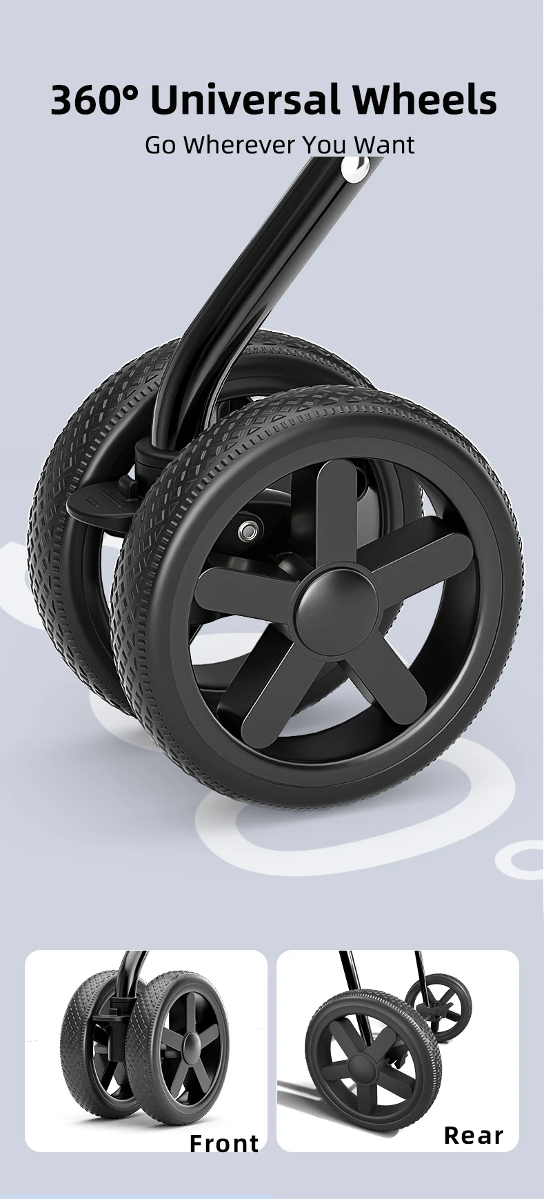 พร้อมส่ง รถเข็นสัตว์เลี้ยงพับได้ด้วยมือเดียว ราคาประหยัด 4 ล้อ สำหรับพาแมวและสุนัขเดินเล่นกลางแจ้ง