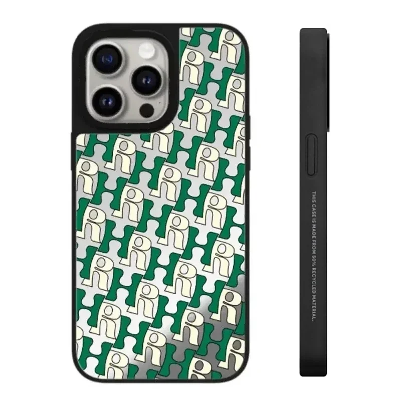 

Fashion Letters Mirror Surface MagSafe Pattern iPhone 11 12 13 14 15 Pro Max Protective Case