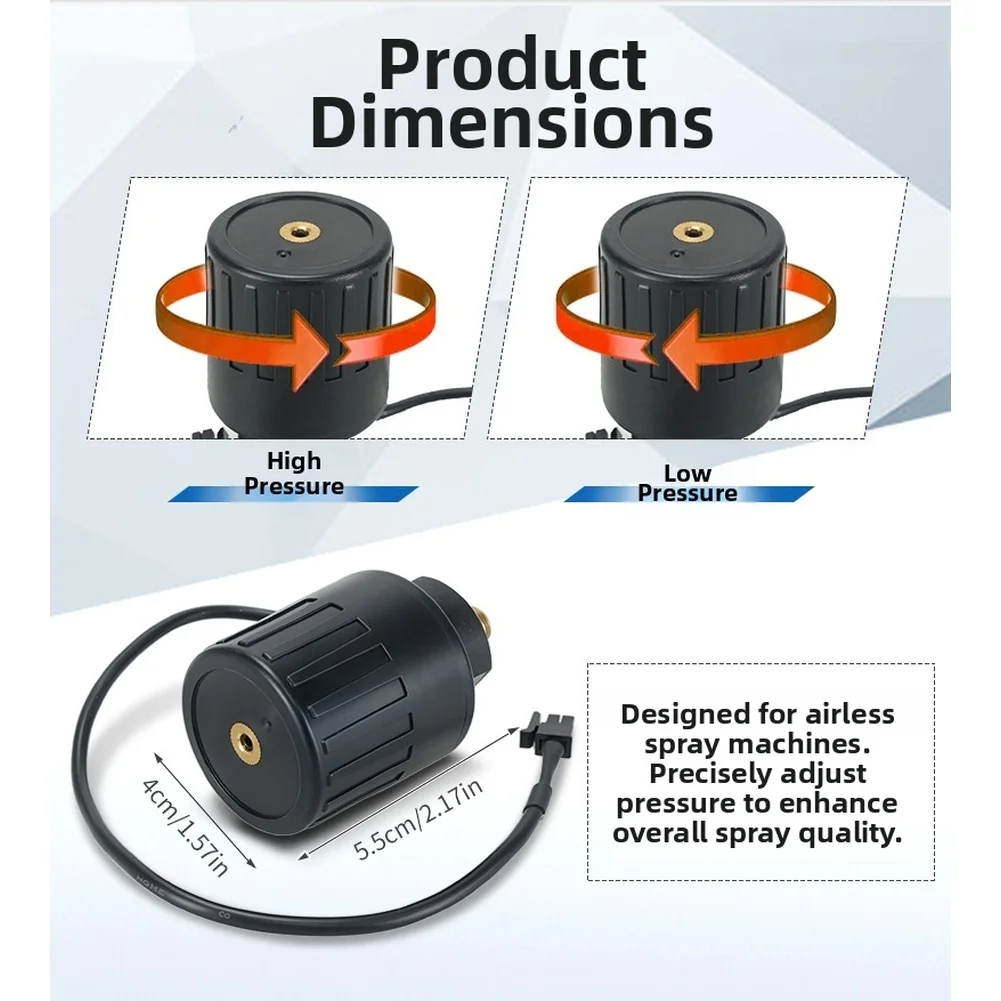 Spray Pressure Regulator Valve Compatible With 190 210 390 Models Durable= Copper Construction For Uniform Paint Application