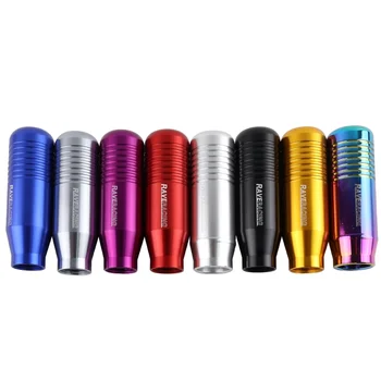 RAVERACING 8.5cm Gear Shift Knob Stick Manual Transmission Universal Car Aluminum Extended Mugen Gear Shifter Gear Head Knob