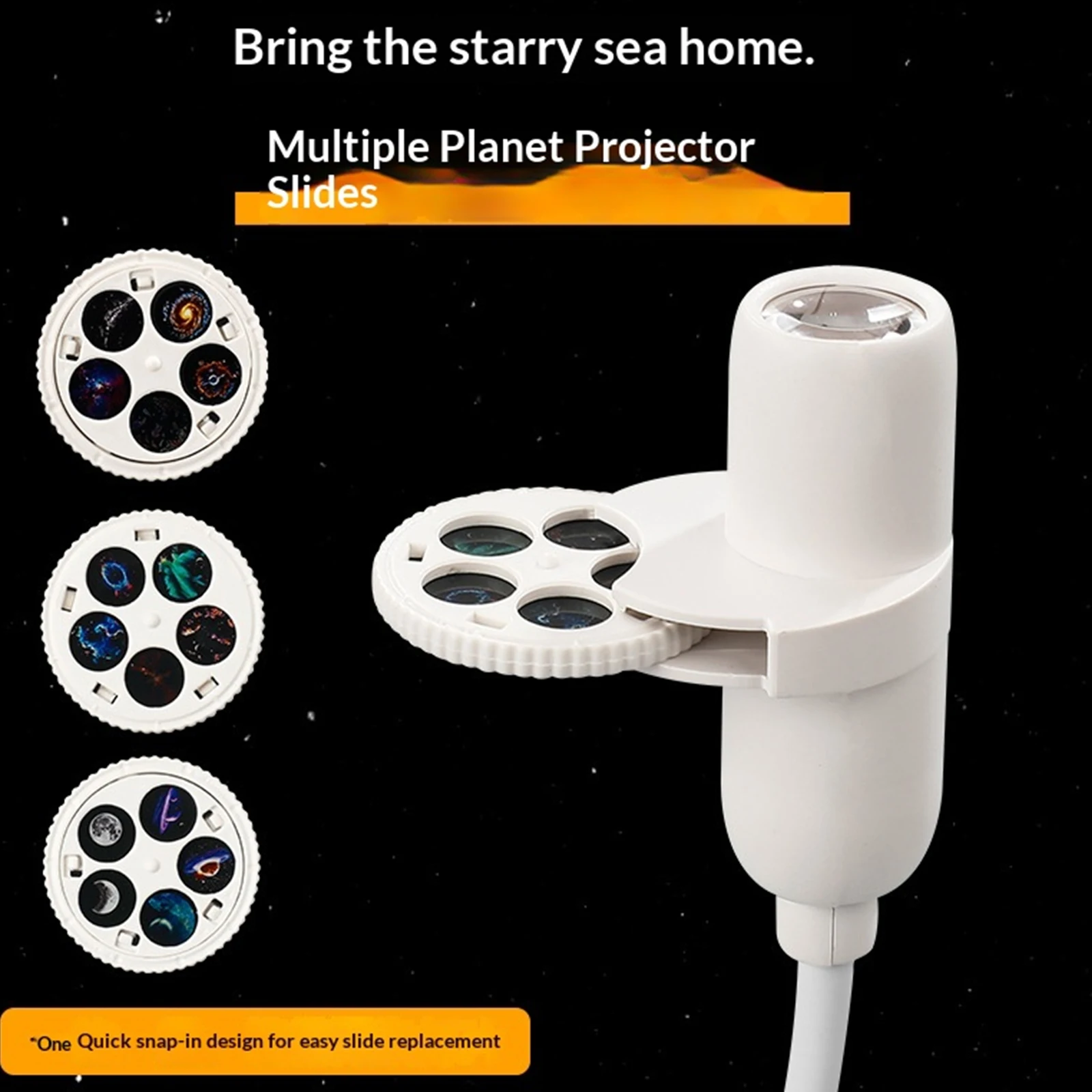 USB Star Projector Night Light LED 360 Flexible Gooseneck Galaxy Lamp Bedroom Ceiling Atmosphere Decor Light