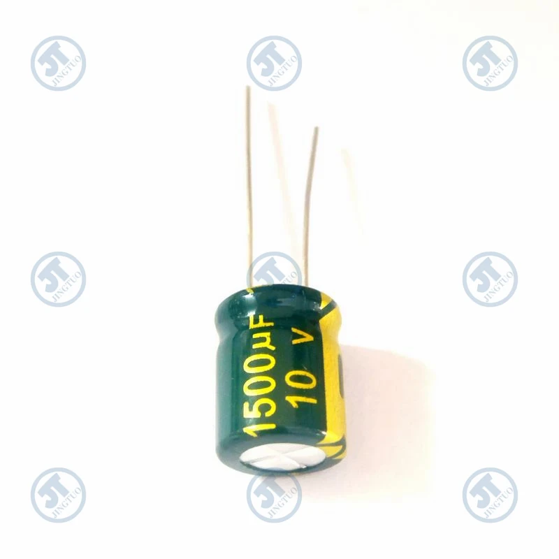 Capacitor eletrolítico de alumínio radial, 10x13mm, 1500uF10V, 10V1500uF, 1500MFD, 10WV, 5 PCes