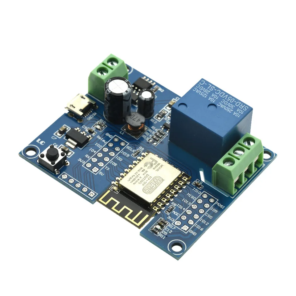 DC 5V-80V ESP8266 WiFi Einzelrelais-Modul ESP-12F Entwicklungsboard IOT Smart Home Fernbedienungsschalter – Detail 4