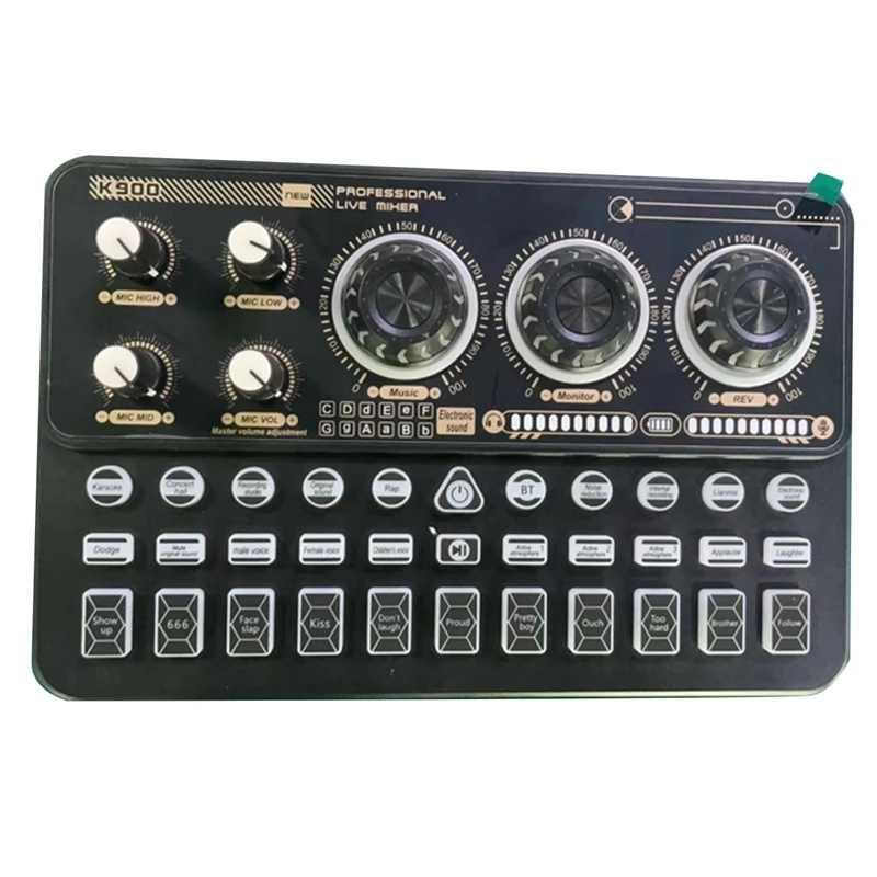 SK900 K900 Mixer Live Equipment Mobile Phone Computer USB External Sound Card English Version