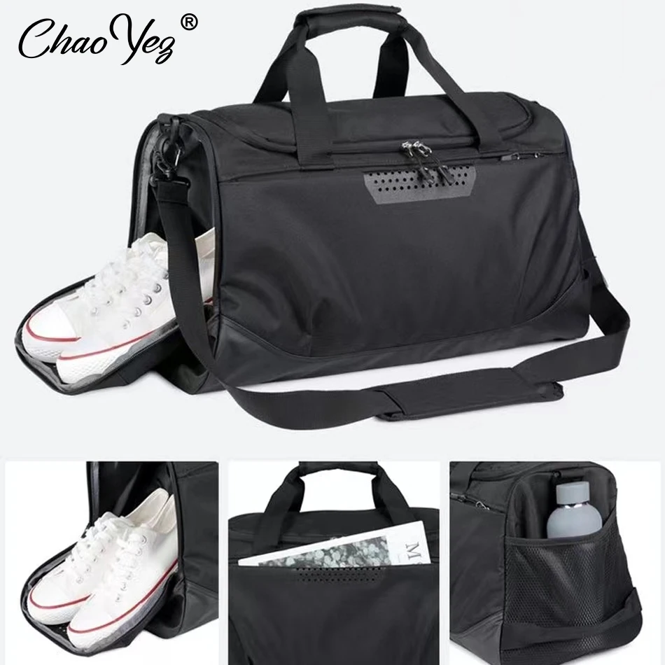 Personalized Duffel Bag Custom Sports Gym Bag Travel With Logo Waterproof Weekender Shoulder Bag Men Women Fitness Portable Gym