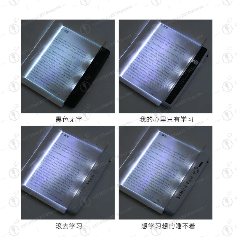 Eye-Caring LED Panel Reading Light - Flicker-Free Blue Light Filter for Students/Home Night Reading Long-Lasting