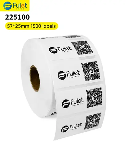 Reliable Wholesale Price 57X25mm 2.25X1 Inch 1500 labels per roll Thermal Self Adhesive Label for Retail Use