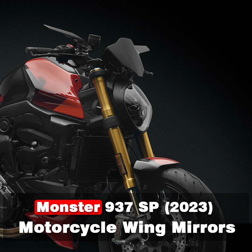 

Fits Monster 937 Mirrors 2021-2023 Adjustable Rear Stealth View Mirror Motorcycle Wing Mirrors For Ducati Monster 937 SP 2023