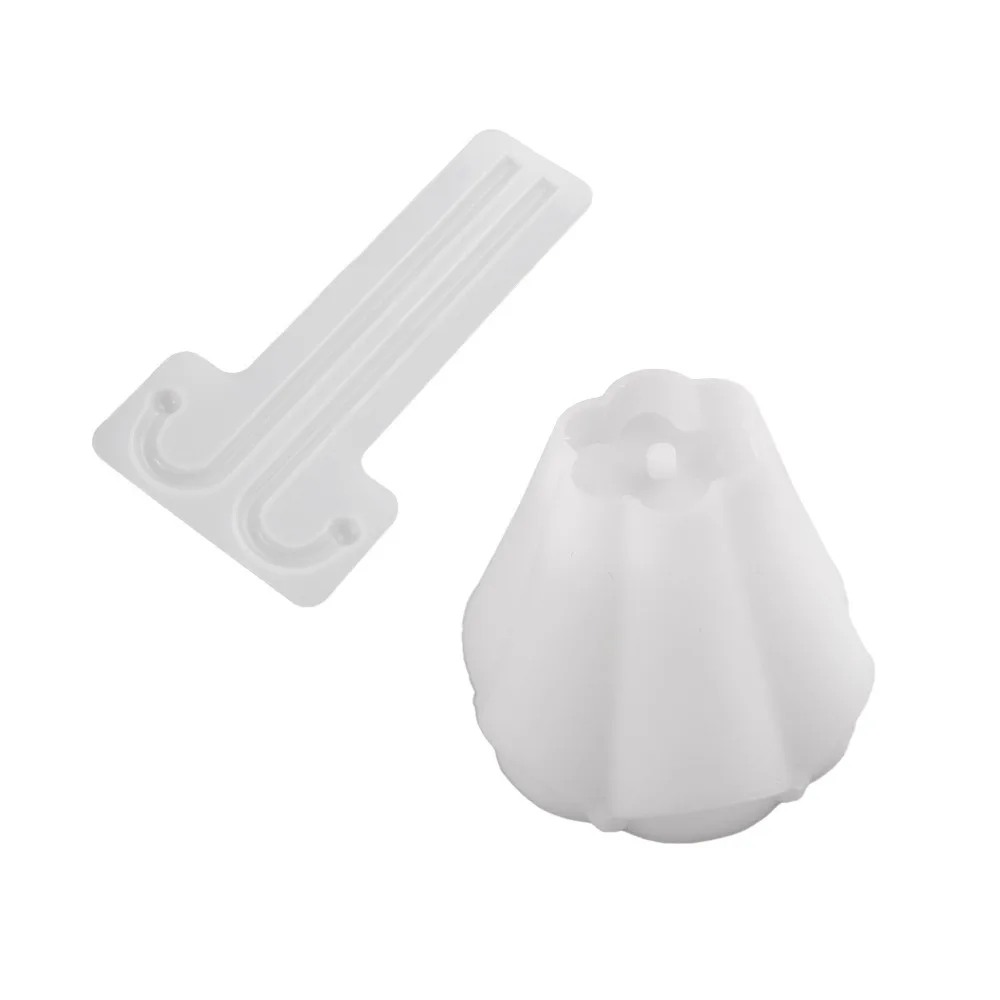 Multi-functional Silicone Umbrella Shape Candle Cup Mold Non-stick Flexible Flower Pot Mold DIY 3D Umbrella Ornament Mold Cement