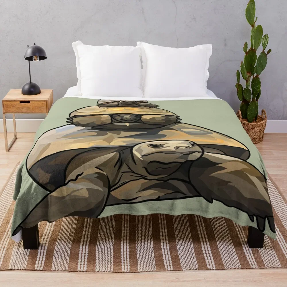 

A Very Peeved Gopher Tortoise (Gopherus polyphemus) Stack Throw Blanket Multi Purpose Soft Warm Blanket for Home Travel