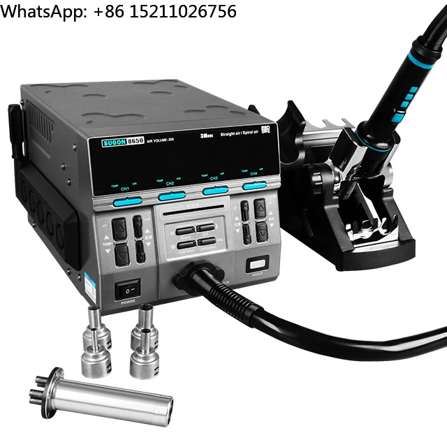 SUGON 8650 Professional Version Soldering Rework Station Hot Air Rework Station SUGON 8650 Heat