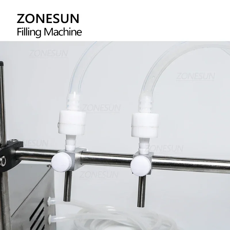 ZONESUN Liquid Filling Machine Diaphragm Pump Bottle Tube Vial Perfume Mineral Water Juice Oil Electric Digital ZS-YTDP2