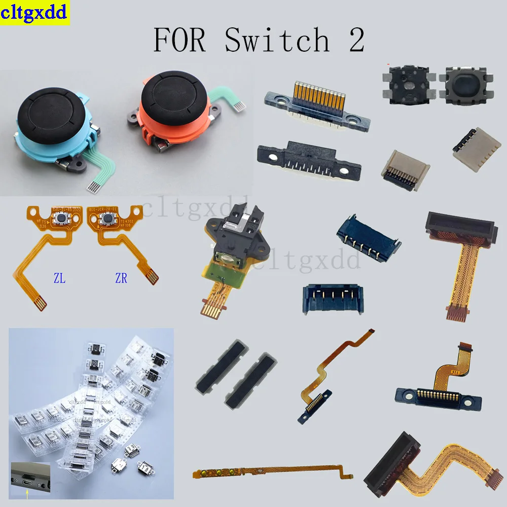 

Cltgxdd 1piece FOR Switch 2 Host connector/joystick/charging port/ribbon cable/micro switch/card slot headphone jack accessories