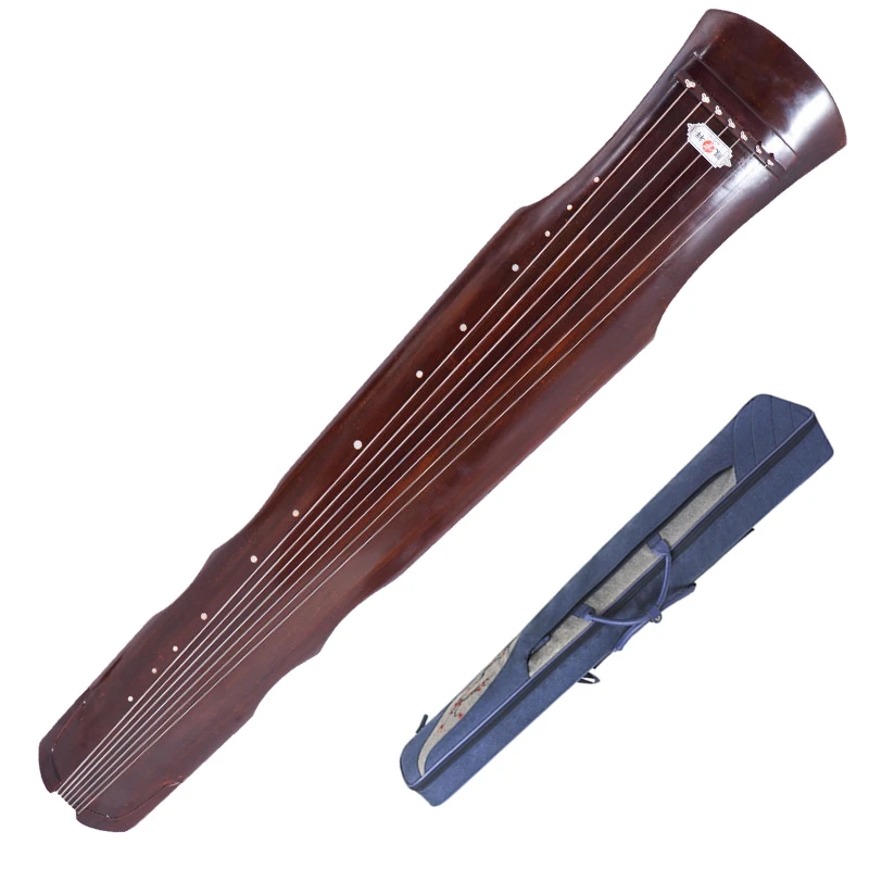 Chinese Guqin Fuxi-type Old Fir Solid Wood Guqin Beginner High-end Performance Level 7 Strings Ancient Zither with Accessories