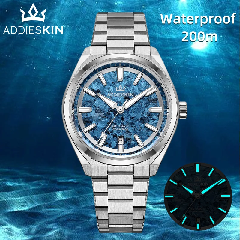 ADDIESDIVE Luxury Watch Sapphire Titanium Dial 9015 Mechanical Automatic Watch Men 200m Waterproof Diving Wristwatch New K006 view 2