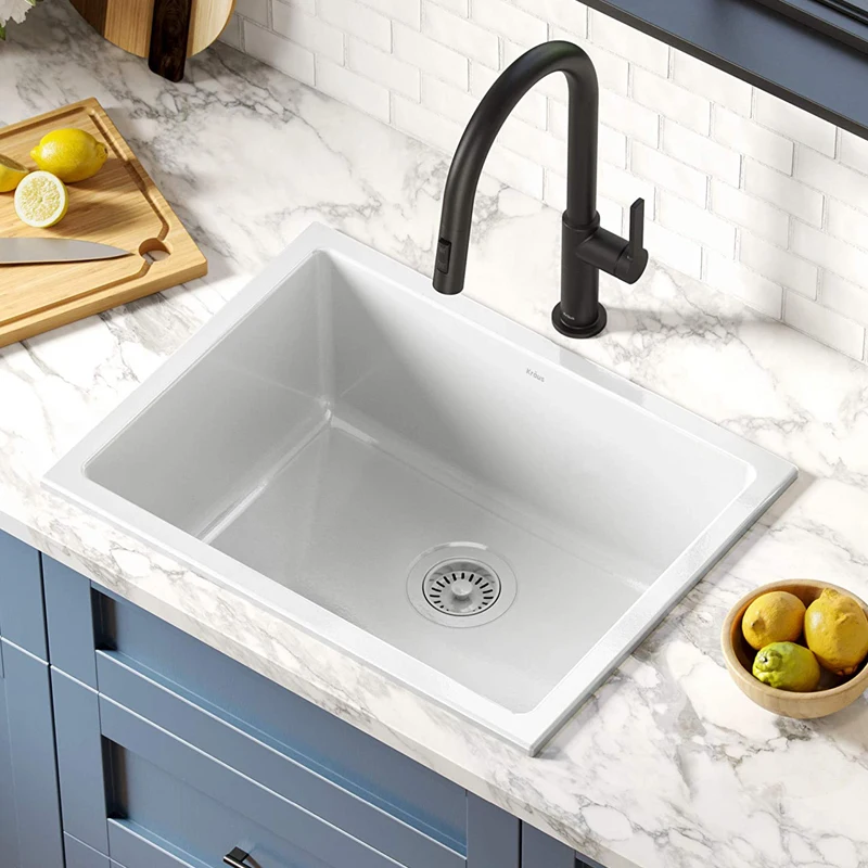 

American household embedded laundry basin wash basin 60cm under the counter basin balcony kitchen rectangular ceramic vegetable