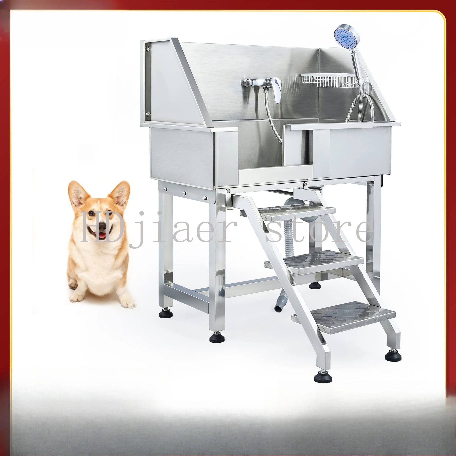 

Stainless steel pet bathing pool, a versatile bathing artifact for both small and large dogs