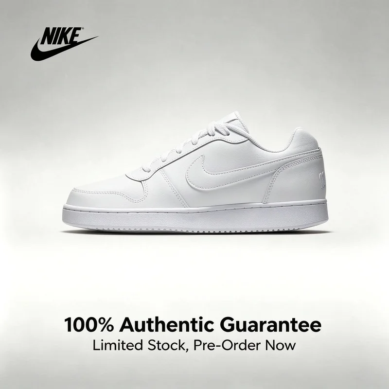 NIKE EBERNON Low Comfortable Wrapped Non-Slip Low-Top Sneakers for Women AQ1779-100
