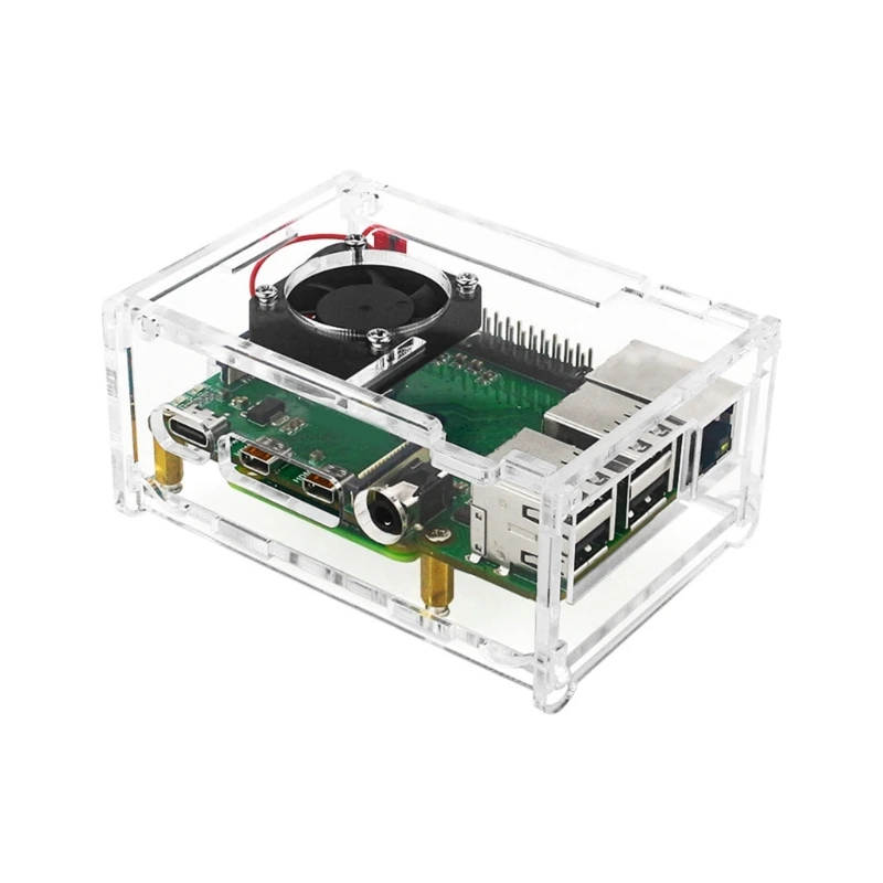 Плата расширения адаптера ForRaspberryPi CM4 на 4B с USB2.0 x 4 и GPIOAudio, охлаждающий вентилятор для наушников, чехол, Прямая