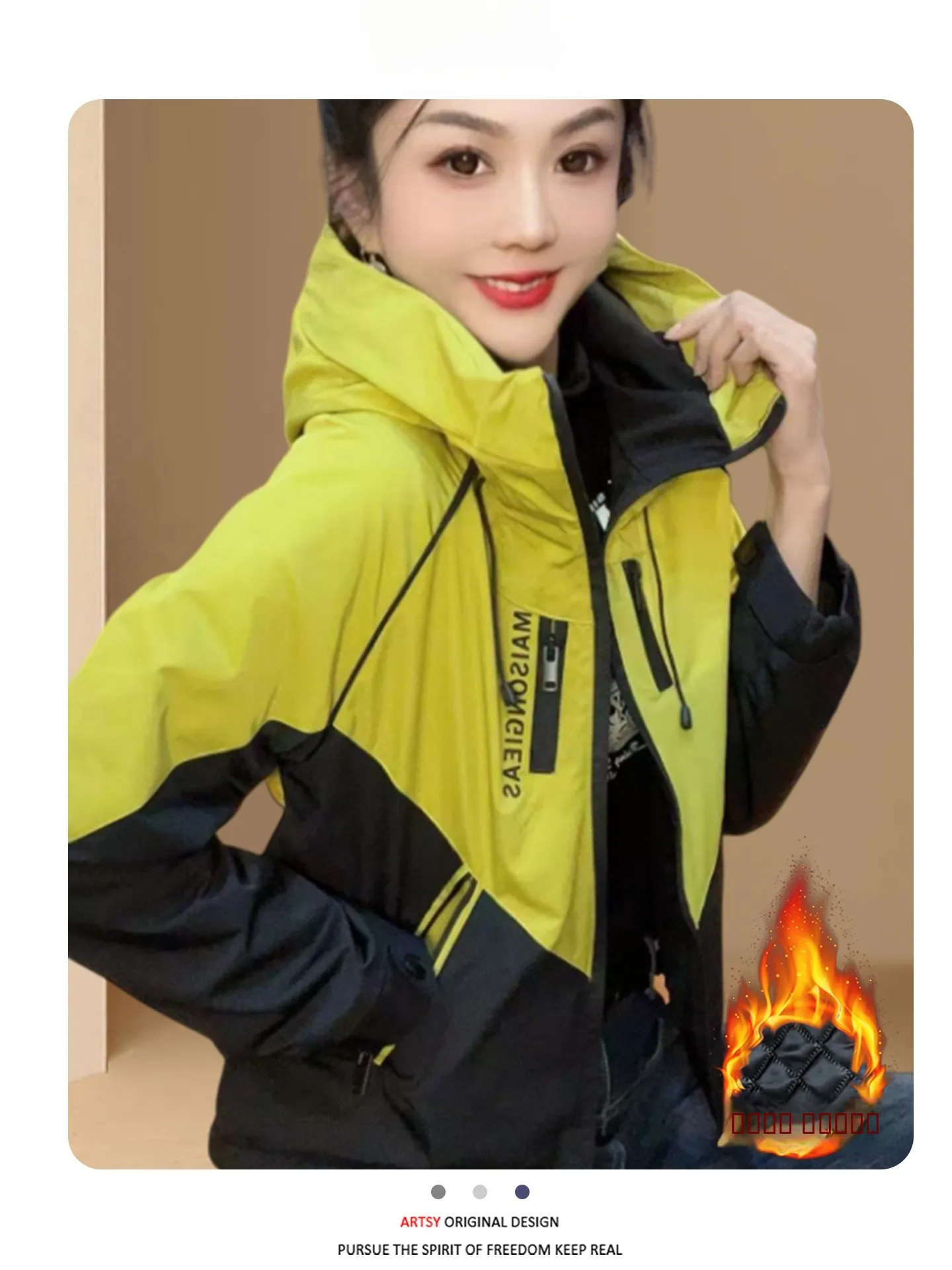 

Женская модная повседневная свободная хлопковая куртка, утепленная, зимняя, новая, короткая, теплая, на флисовой подкладке, на молнии, цветная