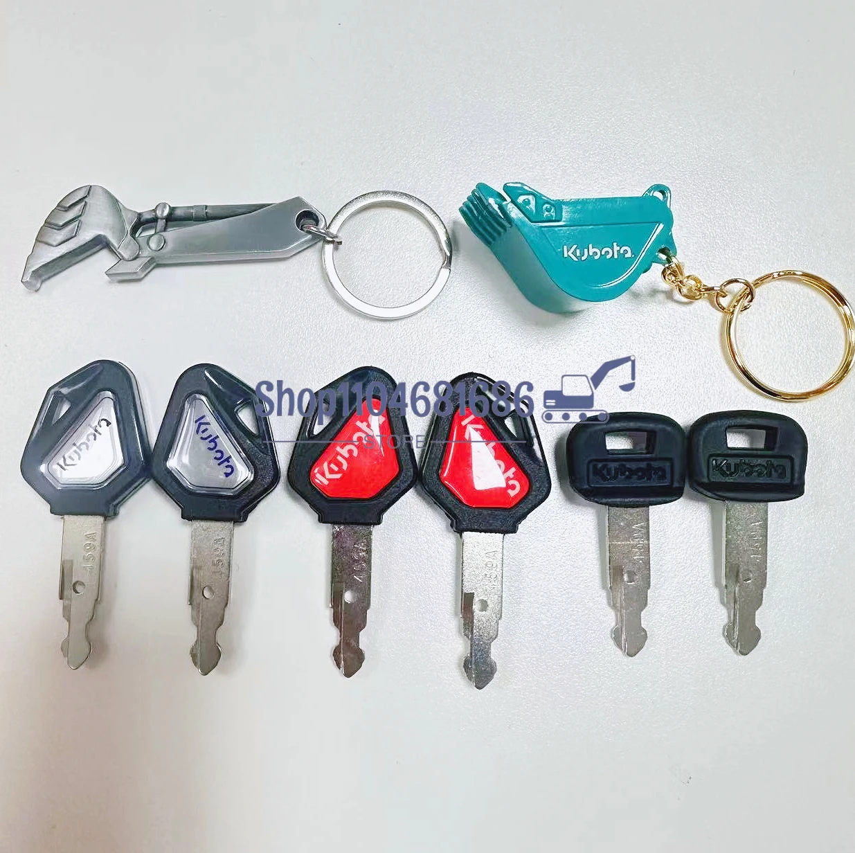 

2 шт. тяжелое оборудование 459A ключ зажигания для Kubota U15/30/135/155/161/163 экскаватор брелок ключ экскаватор ELI80-0101 RC411-53933