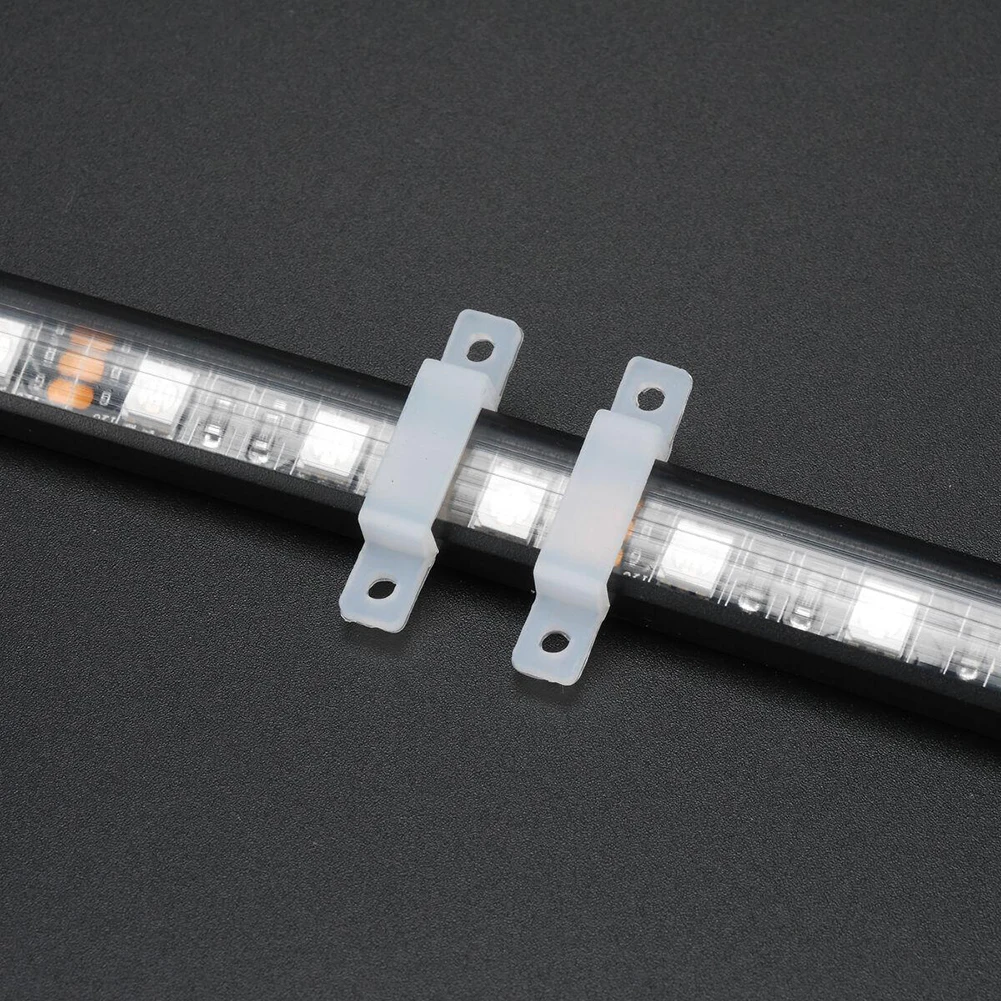 Fixing Clip LED Strip Holder For 3528 5050 Max 10 12mm Width Soft White Accessories Light Replacement Silicone