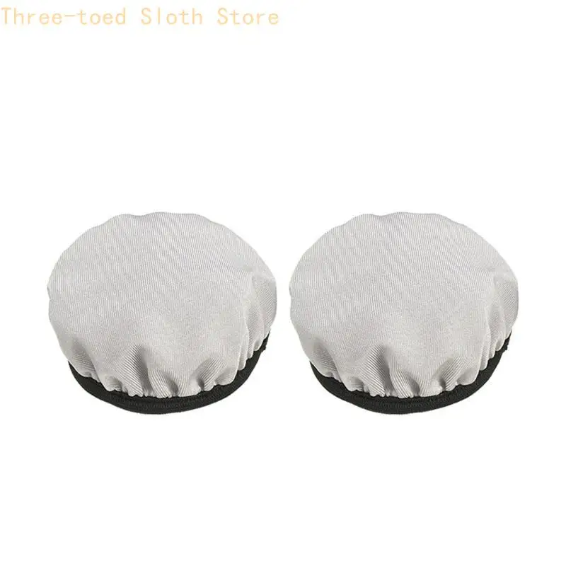 2 Stück Universal Fit Stoff-Ohrabdeckungen Flexs Stoff Headset-Ohrabdeckung bleiben hygienisch E74A – Detail 9