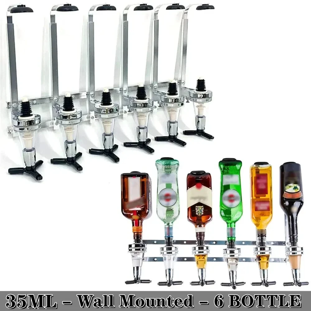 1PC Bottle Liquor Dispenser Wall Mounted Cocktail Shaker Stand Wine Beer Alcohol Bar Beverage Dispenser Cocktail Alcohol Divide