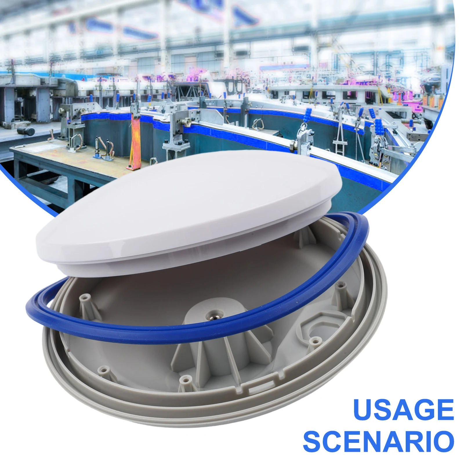 IP67 Rated GNSS Antenna Shell for Full Band External Antenna Replacement in Agricultural and Surveying Applications