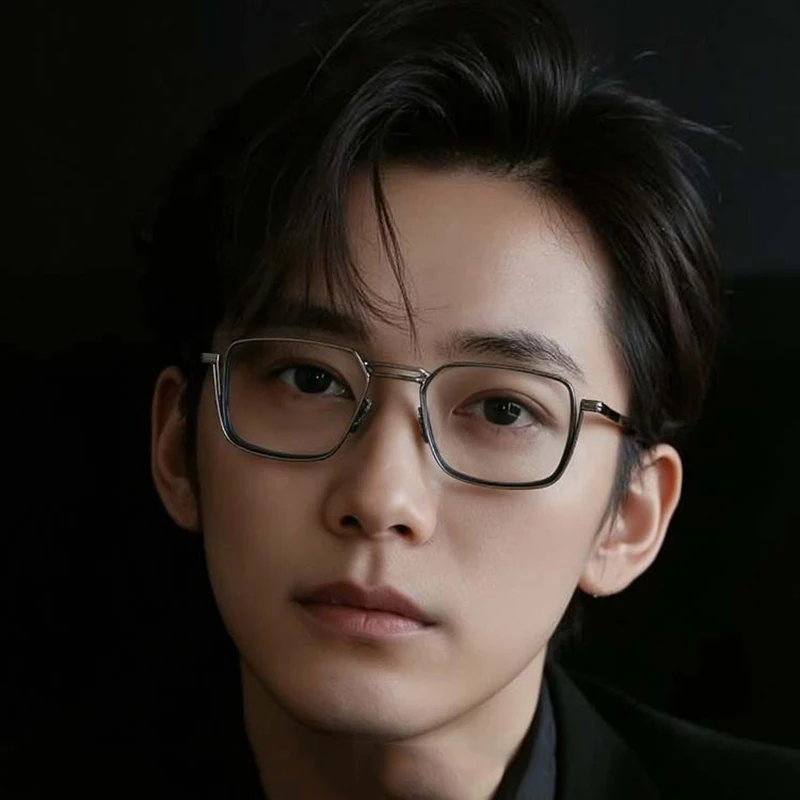 Square Unique Design Spectacle Frame Pure Titanium Men Japanese Style Glasses Frames Fashion Retro Women Handmade Eyeglasses New