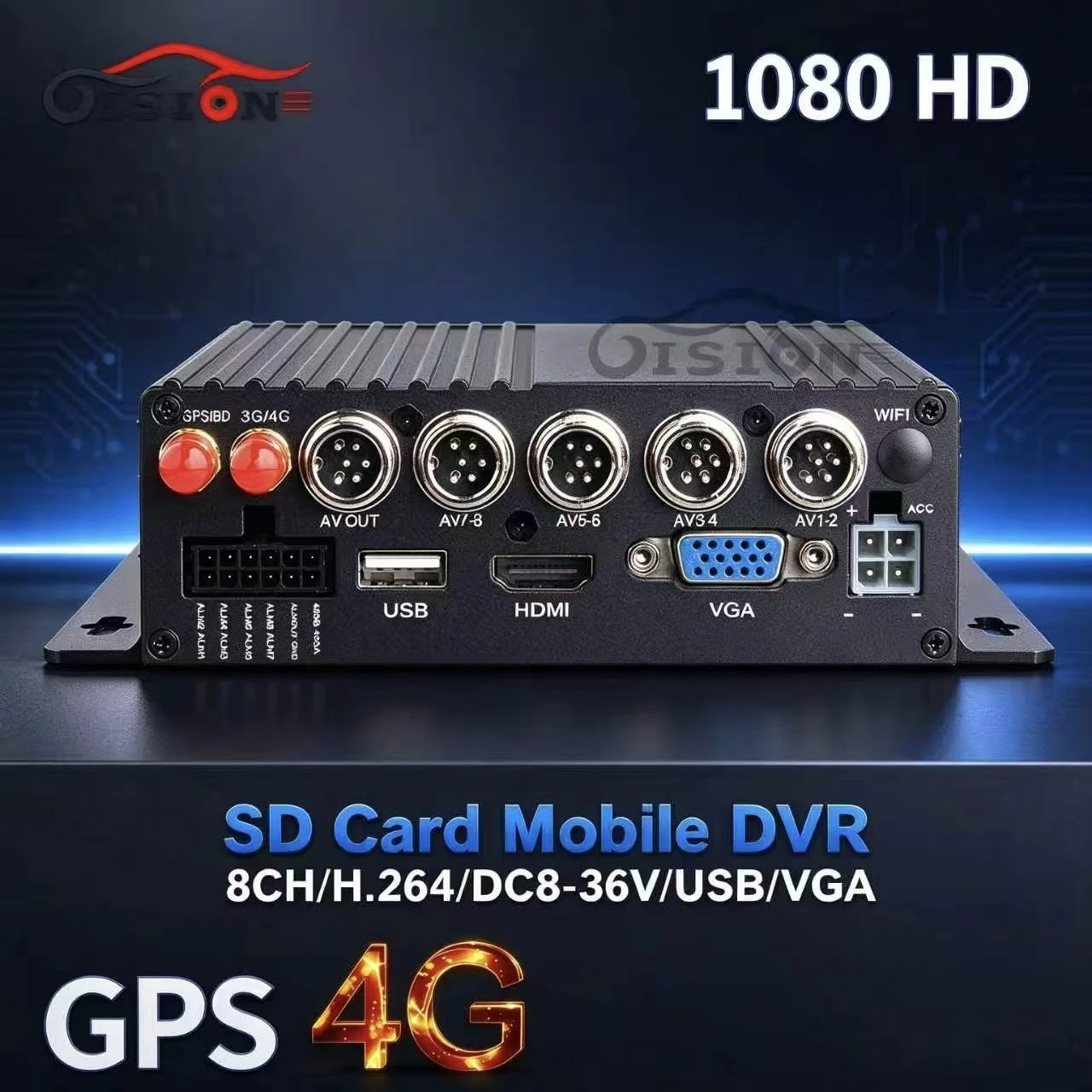 New SD AHD Mobile Car DVR 8CH 720P 1080P Car DVR/MDVR Vehicle Support 256 SD Card MDVR Video Surveillance 4G GPS DVR Recorder