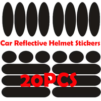 Car Reflective Helmet Stickers New Arrival Black Waterproof Glow in The Dark Cars Motorcycle Body Decal Sticker Accessories
