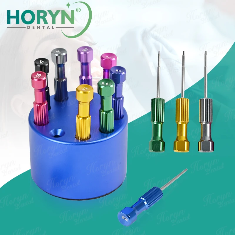 

Dental Laboratory Stainless Steel Implant Screw Driver 9pc/set Dentistry Tool Kit Micro Screwdriver Dentist Instrument Equipment