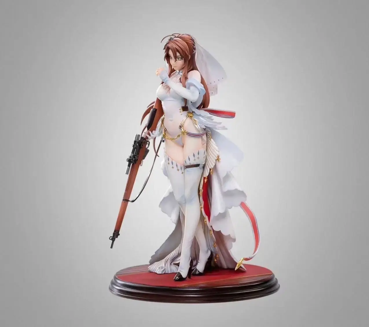 

In Stock100%Original Spot 1/8 Actoys Girl Frontline 25cm Lee Enfield Lifeline Wächter Wedding Dress PVC Figure Collectible Gifts