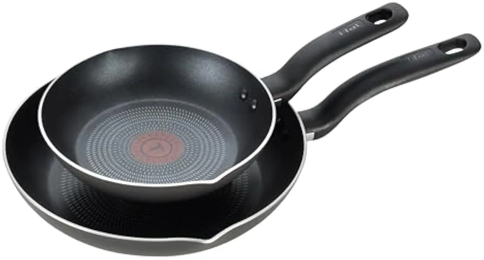 

Non-Stick Fry Pan Set, 8.5 & 10 Inch, Oven Safe to 350°F, Dishwasher Safe, Black - Perfect for Cooking Eggs and Meals